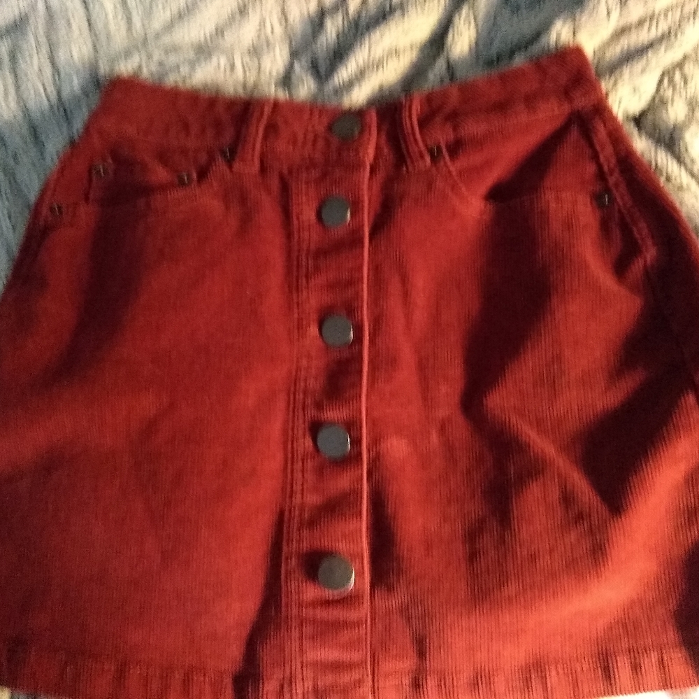 Corduroy Mini Skirt